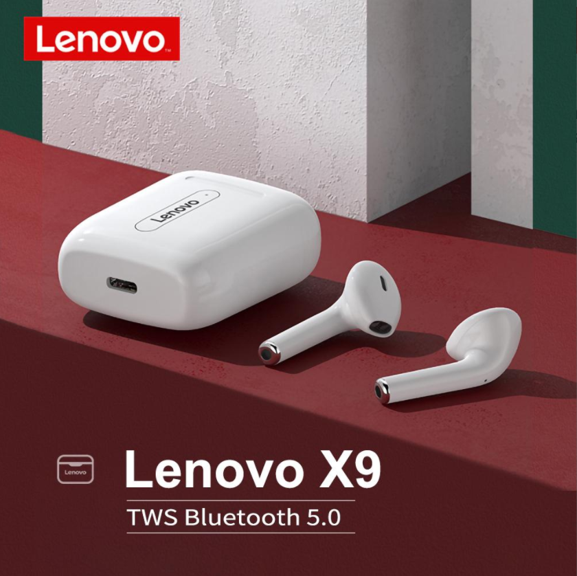 Wireless Headphones Bluetooth 5.0 Headset TWS Stereo Earbuds for Lenovo X9 