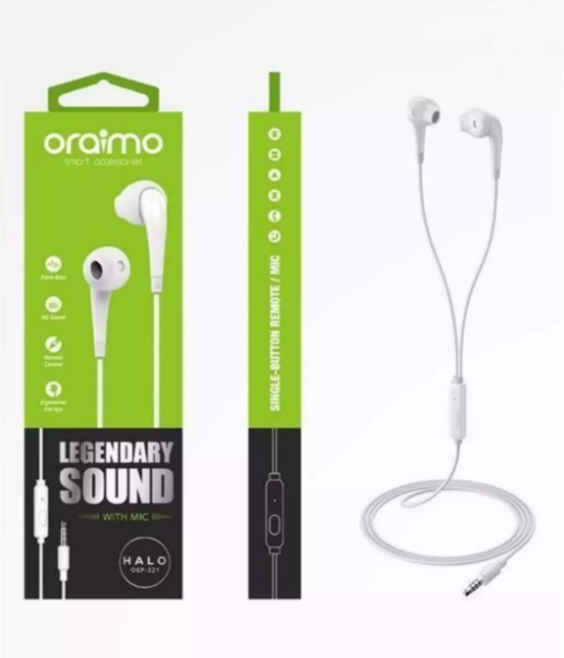 oraimo e21 wired earphone